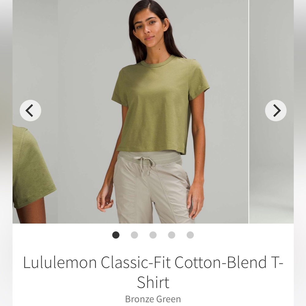 Lululemon Classic-Fit Cotton-Blend T-Shirt Size 2